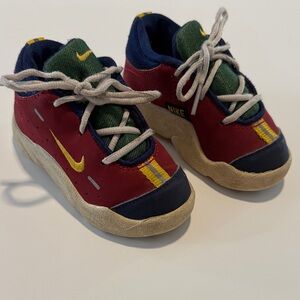 Nike Kids Red and Green Sneakers